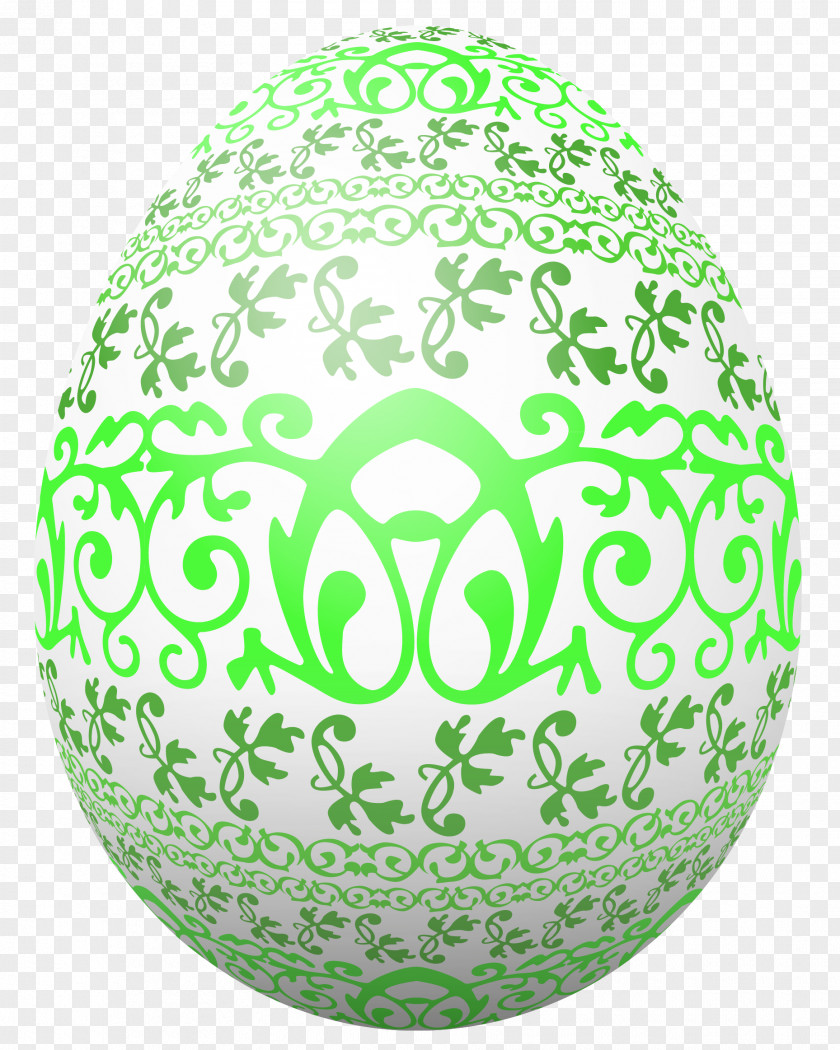 Easter White Egg With Green Decoration Clipart Picture Bunny Red Clip Art PNG