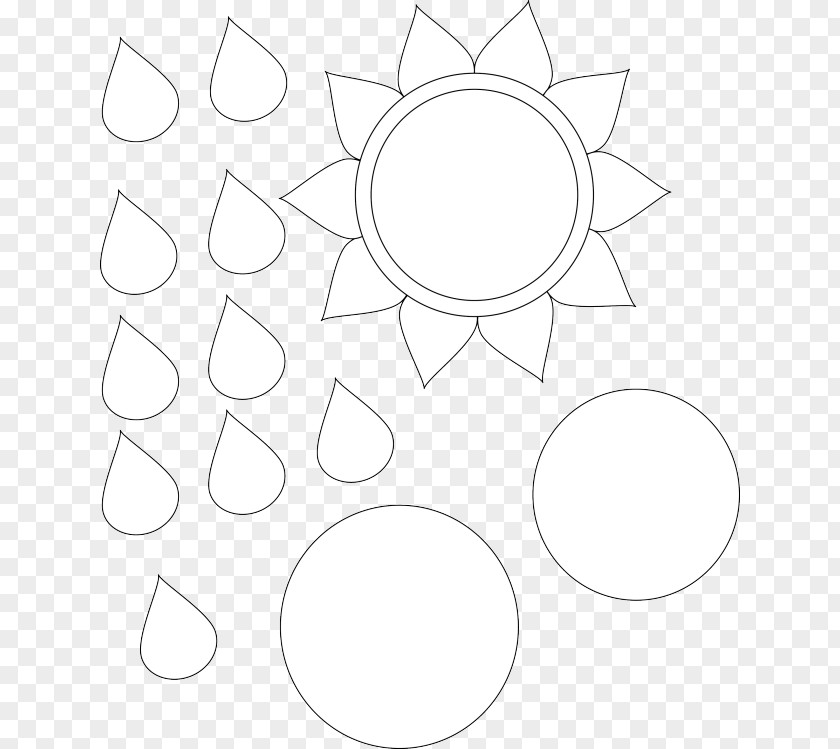 Flower Shape Combination Circle Point Angle PNG