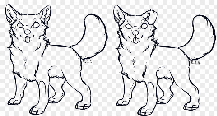 Dog Whiskers Line Art Wolfdog Red Fox PNG