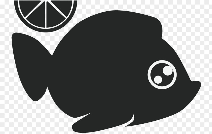 M Fauna Carnivores Clip Art Fish Black & White PNG