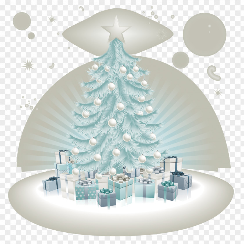 Snowflake Christmas Tree Ornament Decoration Clip Art PNG