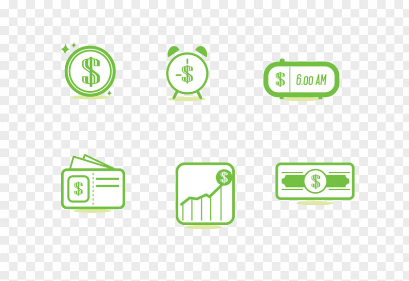 Cartoon Alarm Clock Money Icon Design PNG