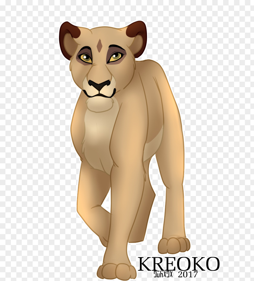 Lion Cat Cartoon Terrestrial Animal PNG