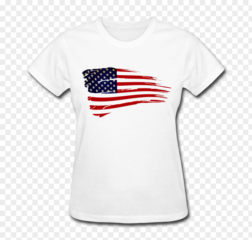 T-shirt Ringer Flag Of The United States PNG