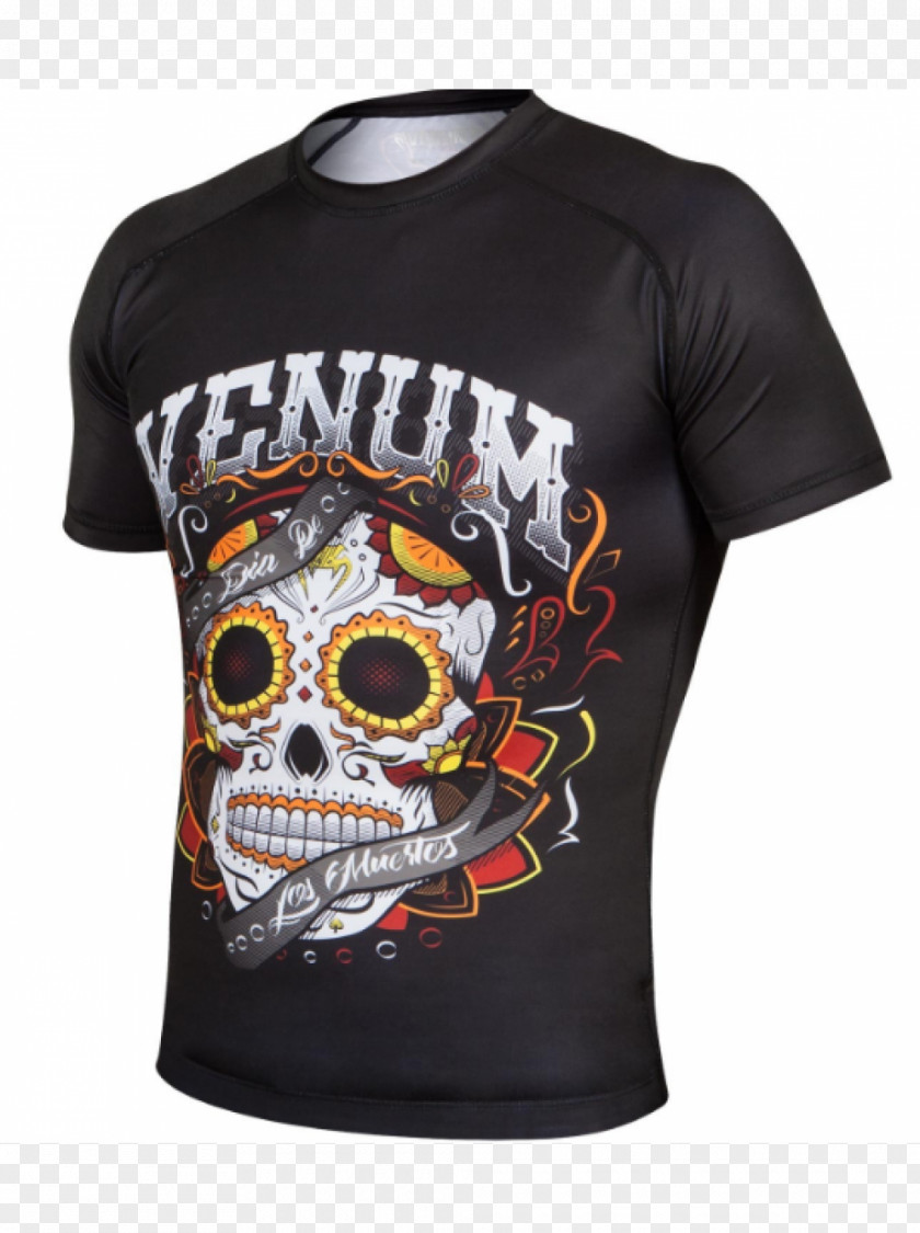 T-shirt Sleeve Venum Rash Guard Santa Muerte PNG