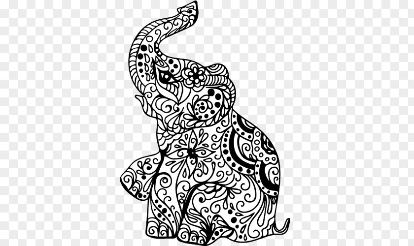 Elephant Henna Mehndi Indian PNG