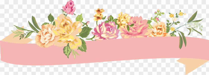 Hand-painted Colorful Flowers PNG