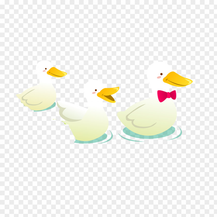 Three Swan Pattern Duck Clip Art PNG