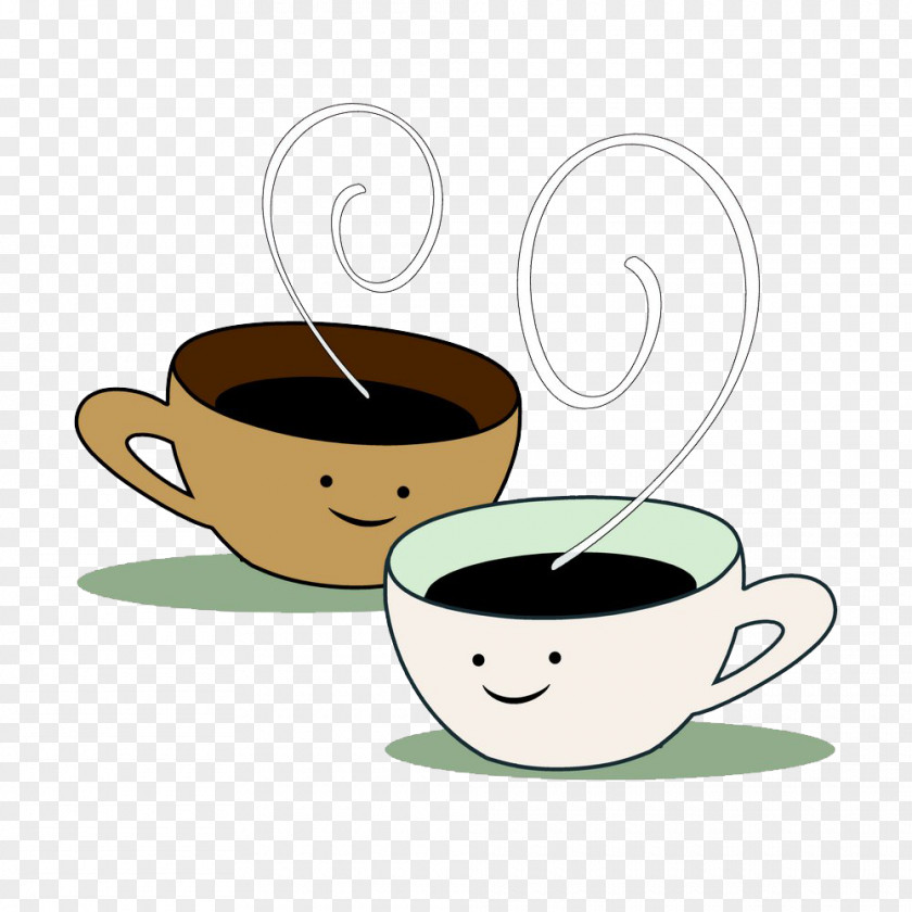 Cartoon Mug Coffee Cup Drawing PNG