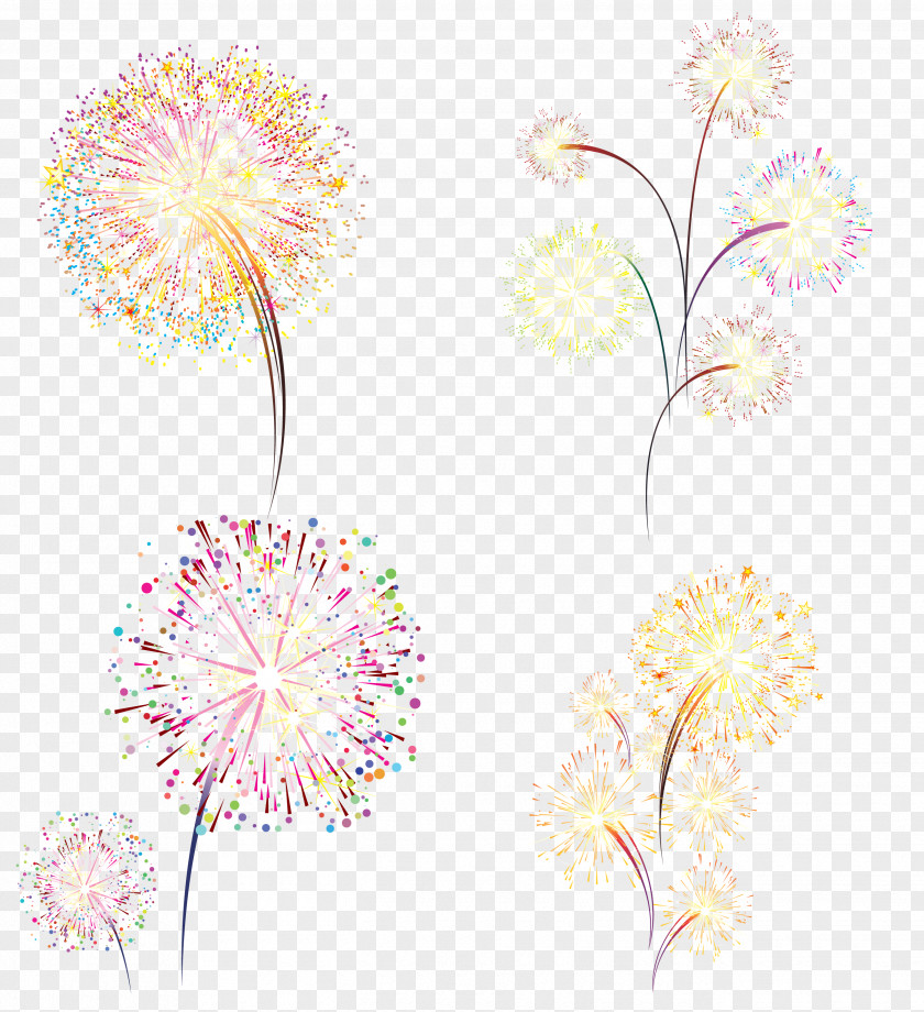 Color Romantic Fireworks Firecracker PNG