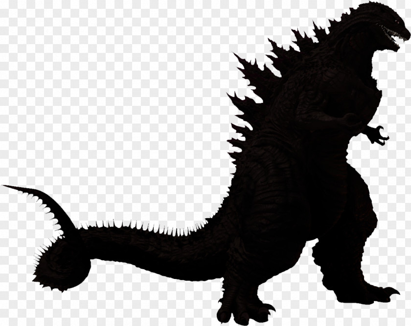 Godzilla Reboot Silhouette Kaiju Clip Art PNG