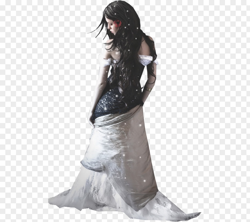 Woman Art Gown Painting PNG