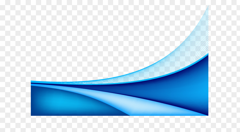 Blue Wave Pattern PNG