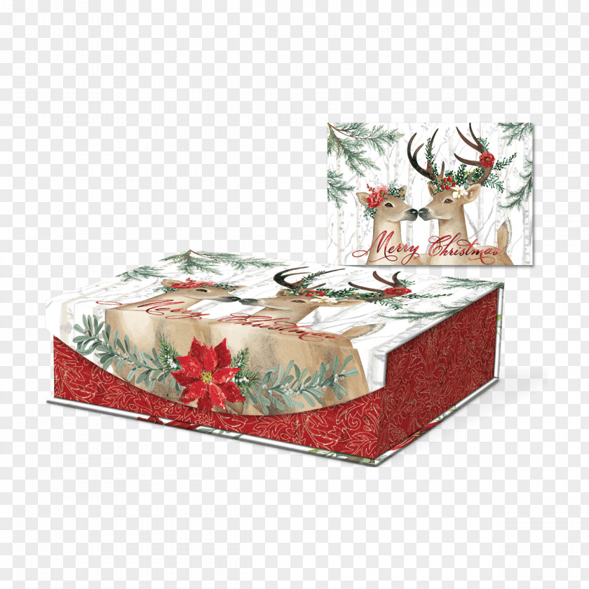 Box Nest Deer Gift Christmas PNG