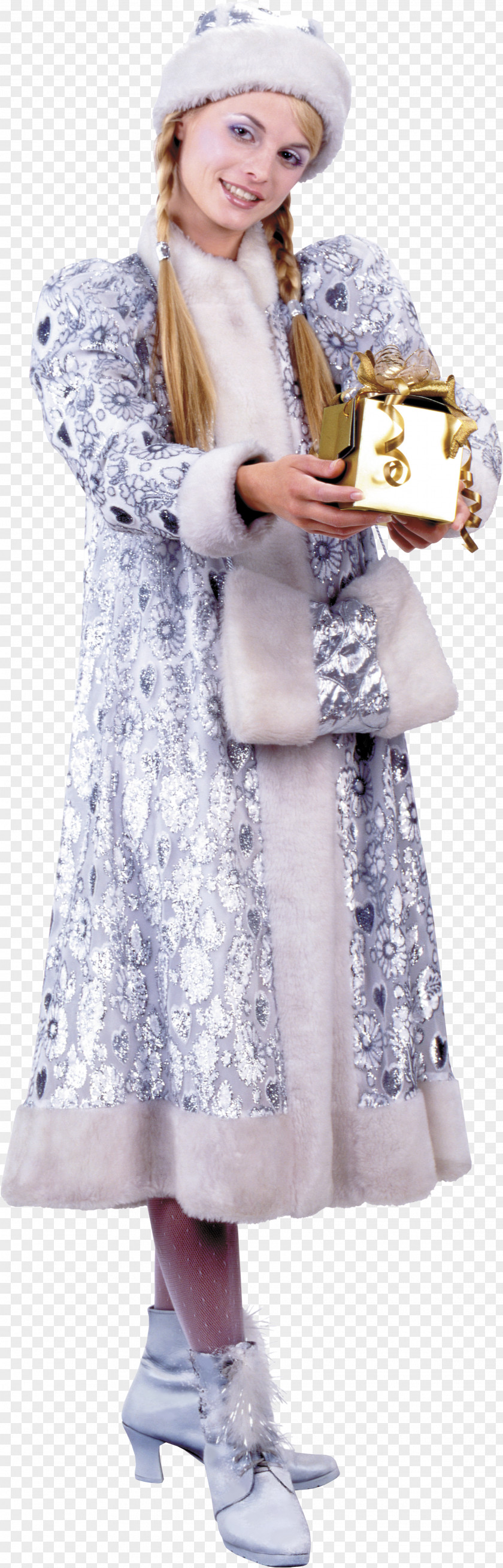 Ded Moroz Costume Snegurochka New Year Fur Clothing PNG