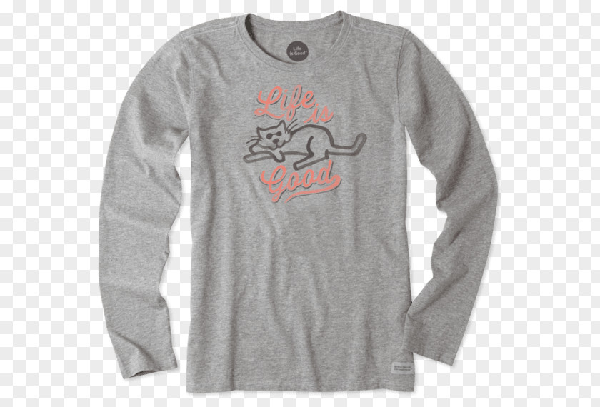 T-shirt Long-sleeved Hoodie Life Is Good Company PNG