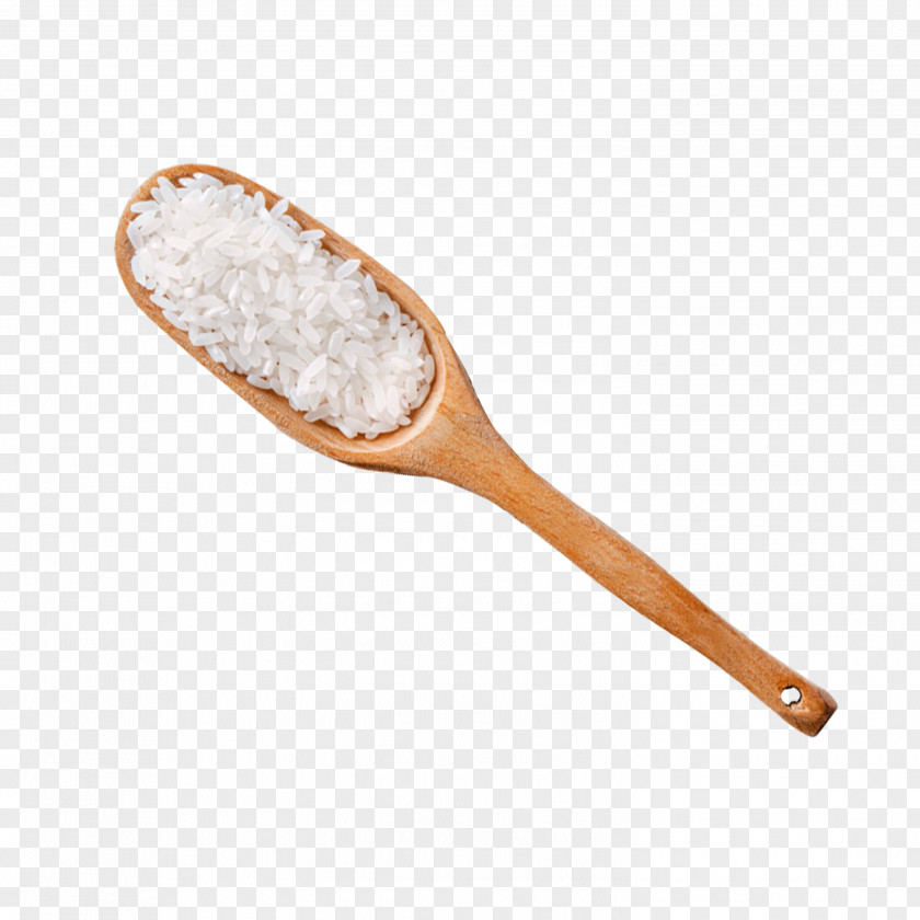 A Spoonful Of Rice Wooden Spoon Fried PNG