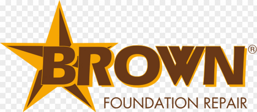Dallas Foundation Brown Repair Logo Concrete Leveling Brand PNG