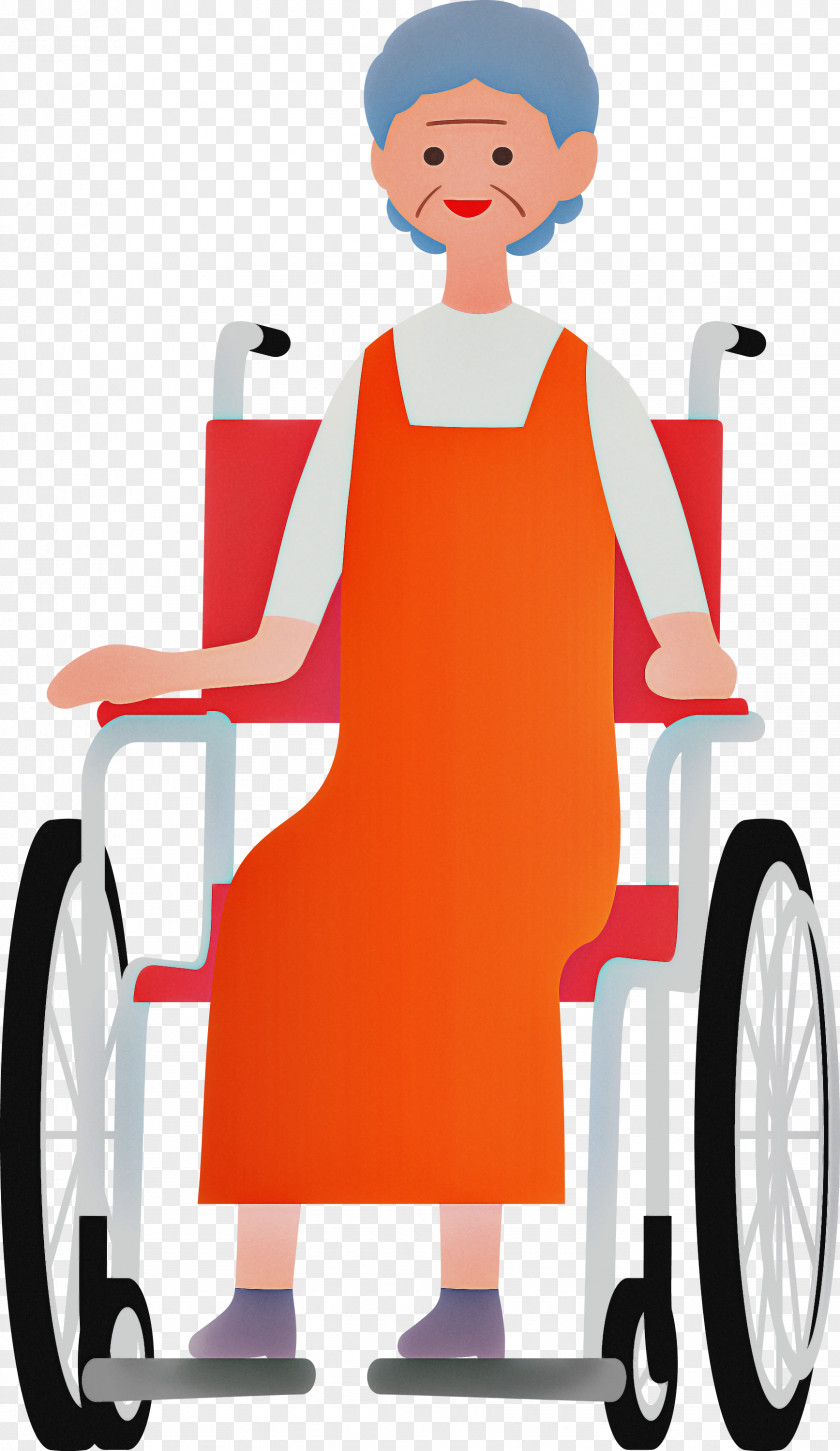 Grandma Wheelchair PNG