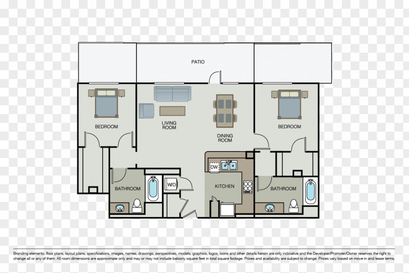 House Floor Plan Valley Village Mira Monte Apartment Homes PNG
