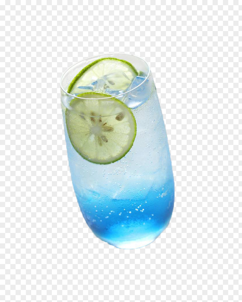 Lemon Curacao Cocktail Rickey Gin And Tonic Blue Hawaii Lagoon Sea Breeze PNG