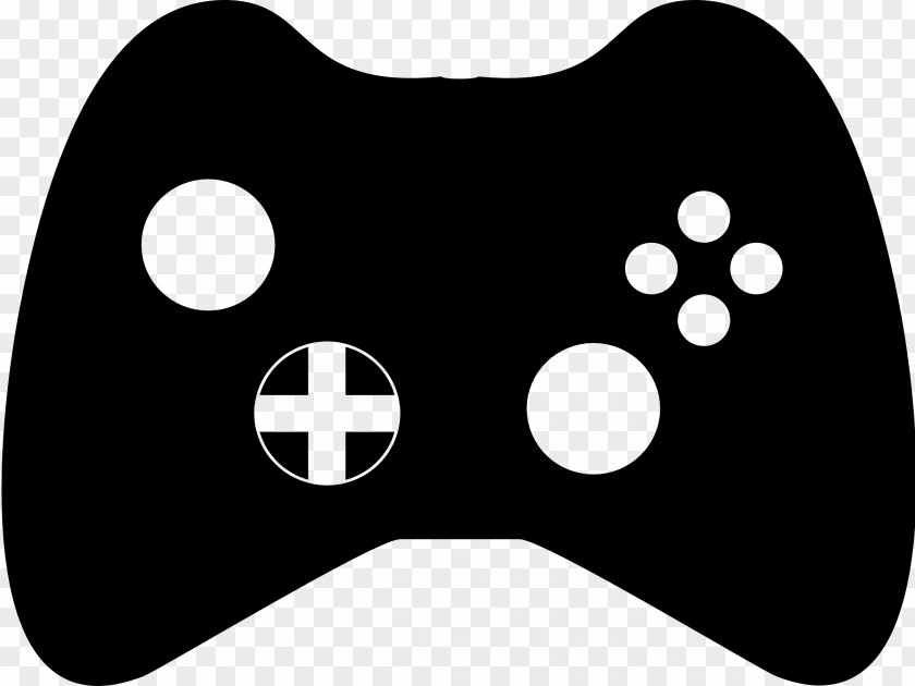 Random Icons Black & White PlayStation 4 Wii Game Controllers PNG