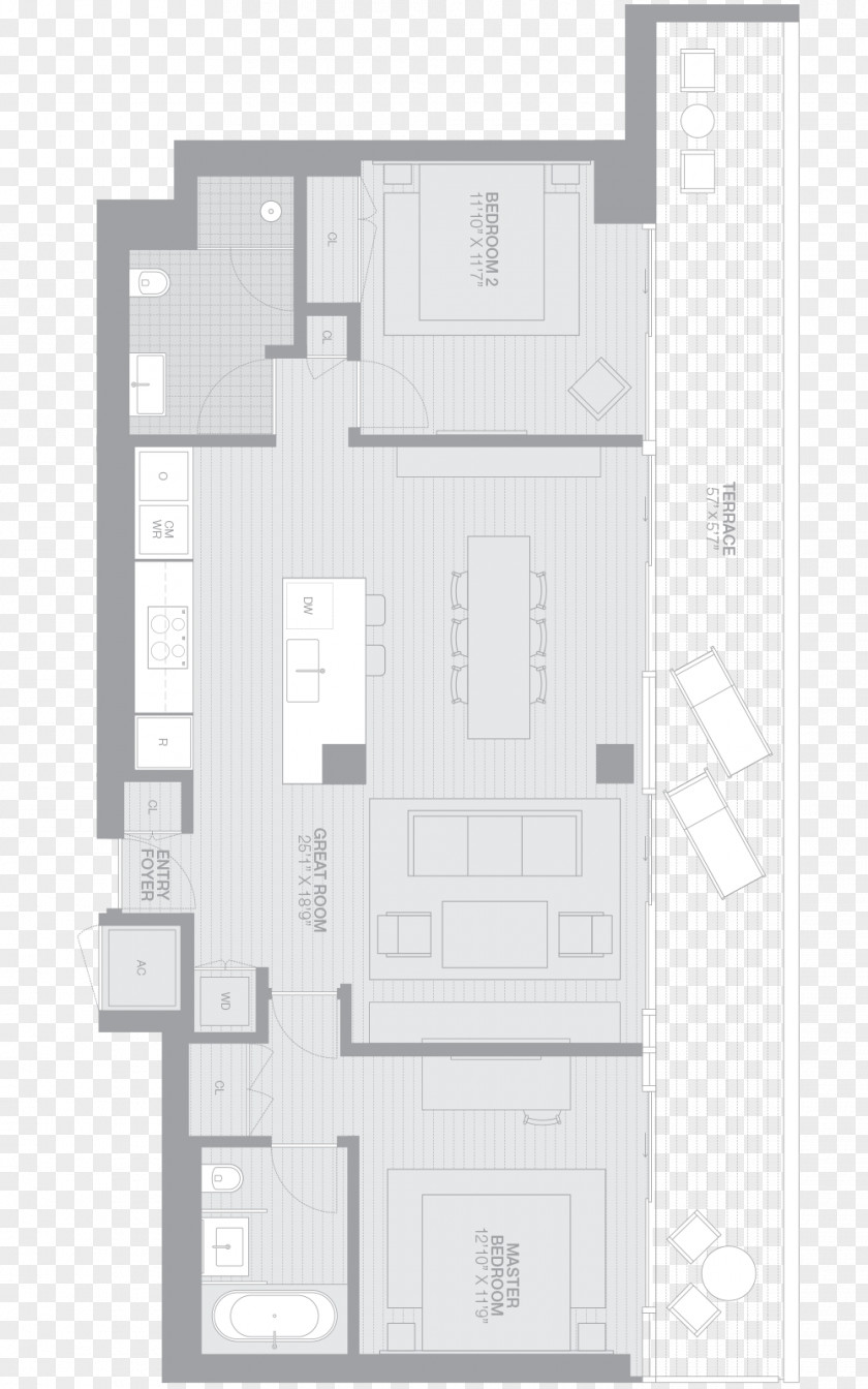 Ledge Building House Facade Floor Plan PNG