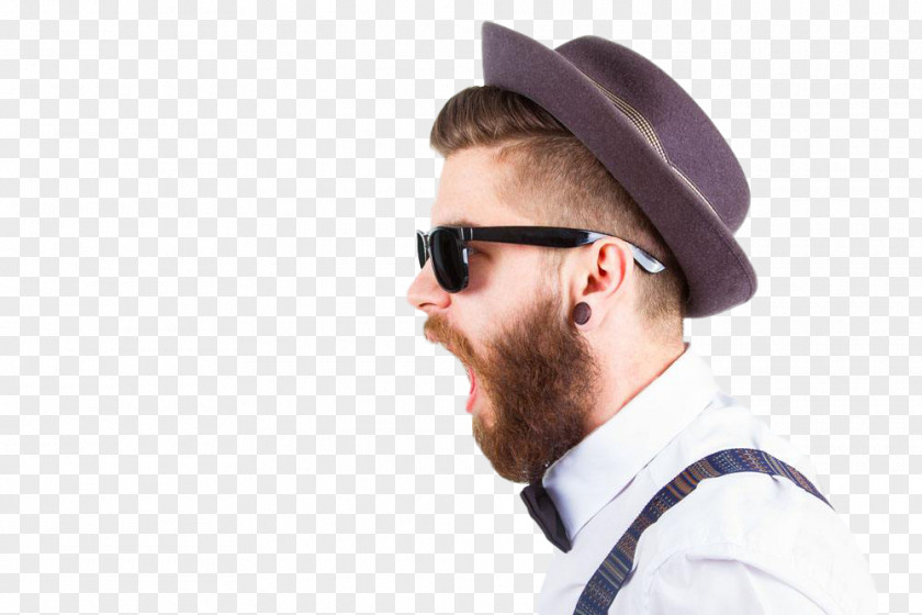 Men's Side Face Stock Photography Fashion Hipster Hat Man PNG