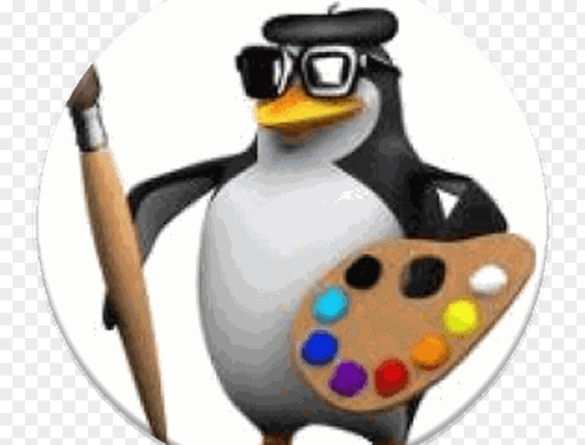 Penguin Palette Artist PNG