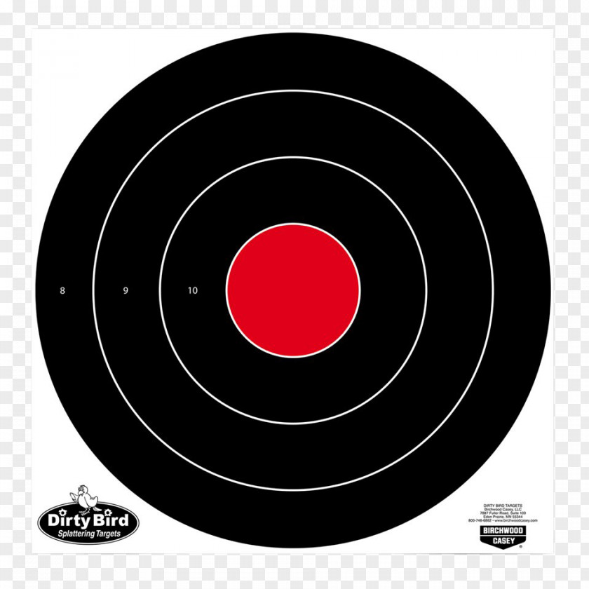 Target Shooting Bullseye Paper PNG