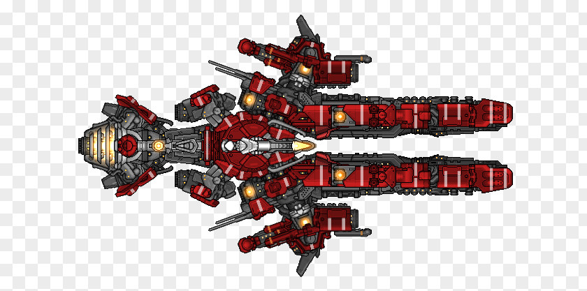 2d Spaceship Sprite Starsector Ship Spacecraft Mecha PNG