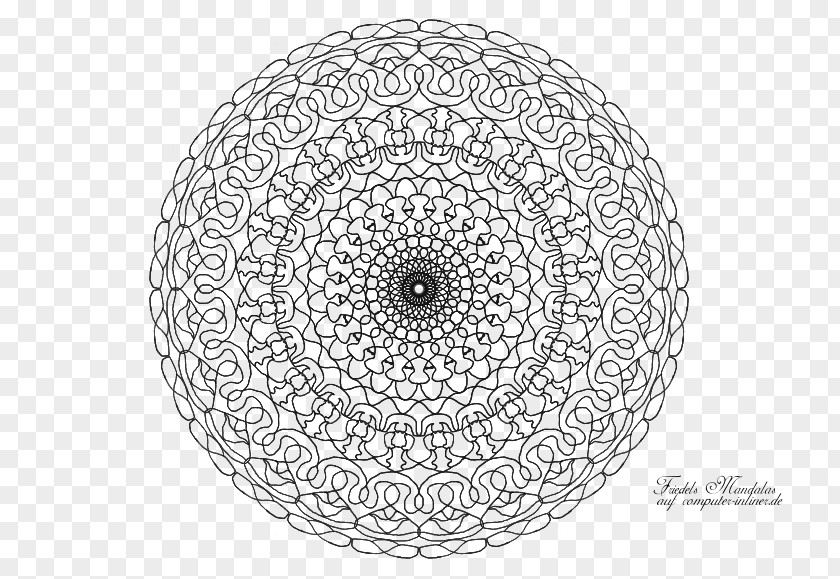 Design Ausmalbild Mandala Borneo Pattern PNG