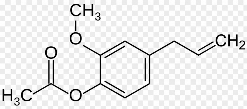 Eugenol Acetyl Group Chemistry Complexometric Indicator Molecule PNG