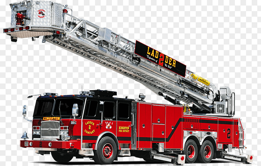 Firefighter Fire Engine Department E-One Aerial Work Platform PNG