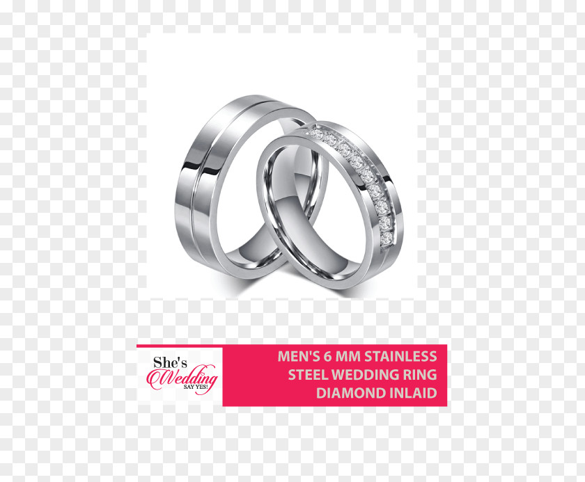 Ring Wedding Engagement Cubic Zirconia Stainless Steel PNG