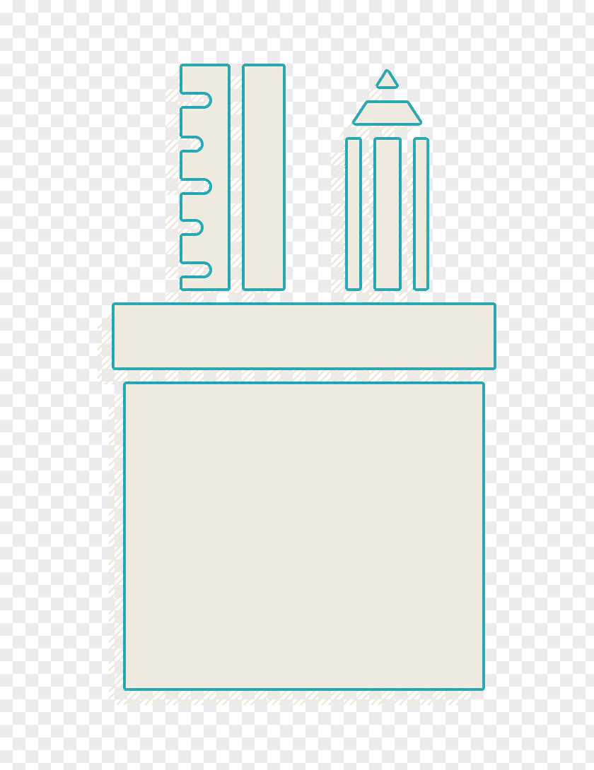 School Icon Ruler Stationery PNG