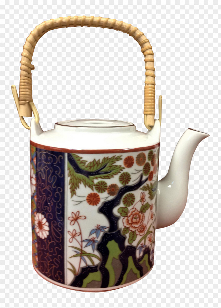 Teapot Jug Porcelain Imari Ware Ceramic PNG