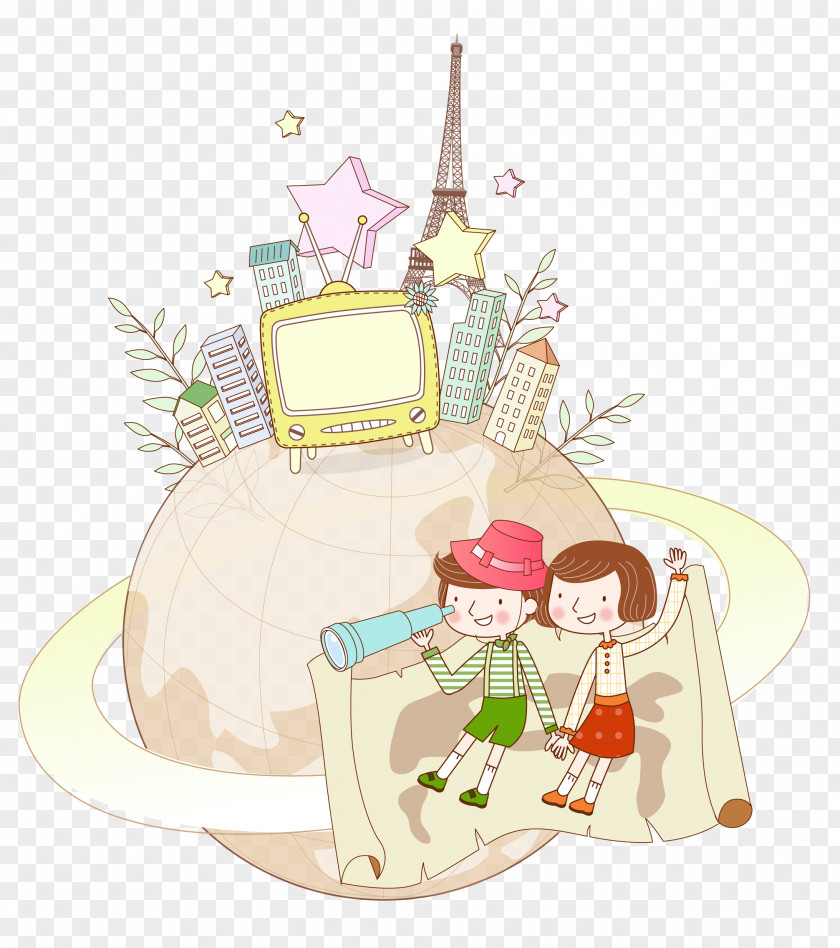 Travel Theme Videos Dream Child Euclidean Vector Drawing Clip Art PNG