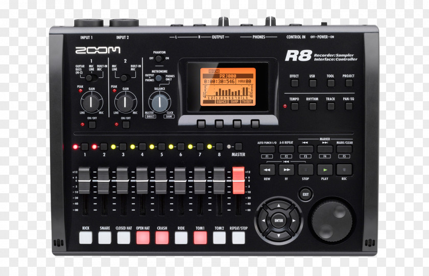 H5 Interface Multitrack Recording Digital Audio Sound And Reproduction Tape Recorder Sampler PNG