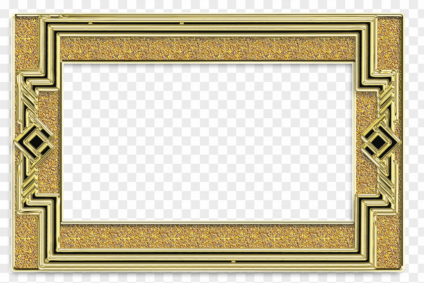 Interior Design Rectangle Frame Gold PNG
