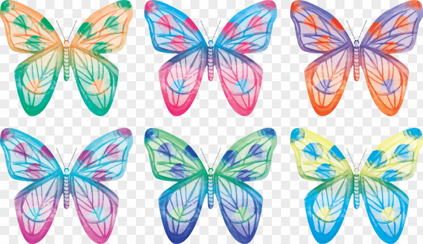 Painted Butterfly Painting Illustration PNG