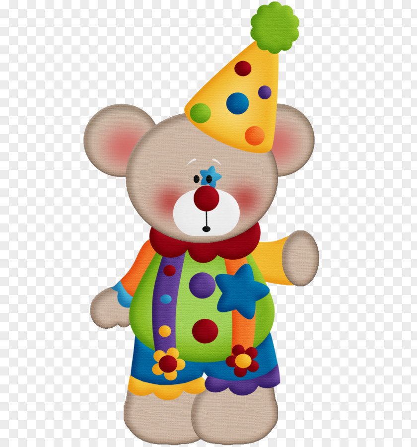 Bear Circus Clown Clip Art PNG