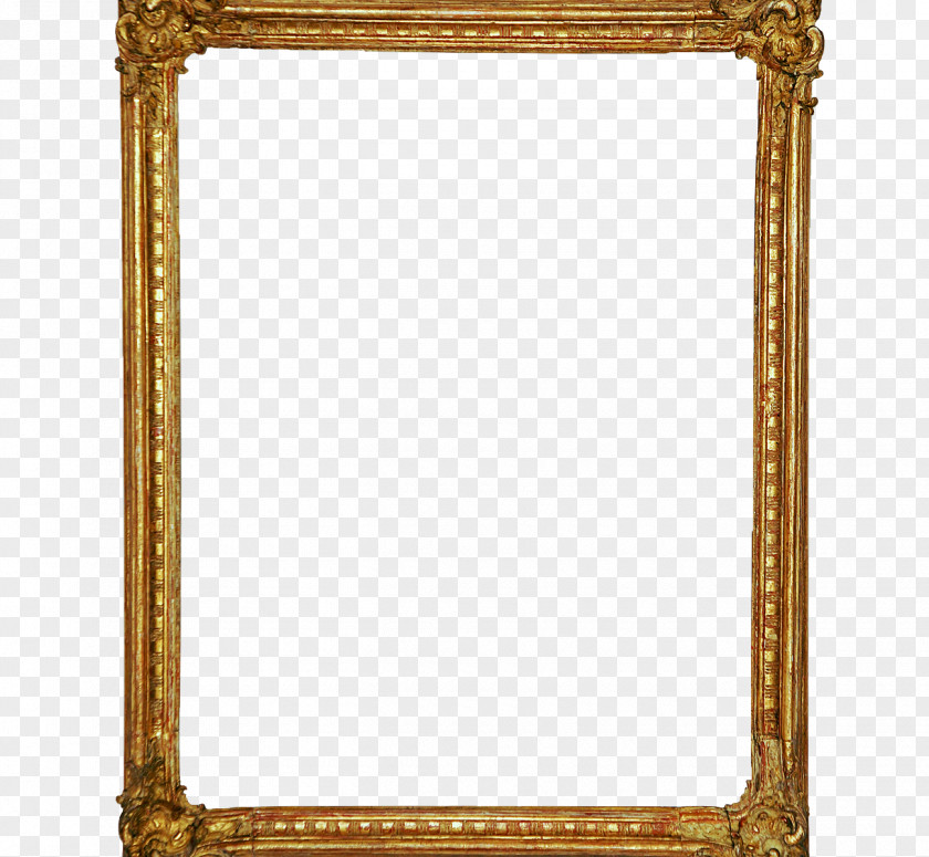 Mirror Picture Frames Glass Gold PNG
