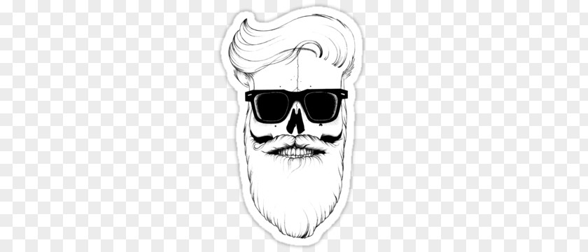 T-shirt Drawing Beard Nose Sketch PNG