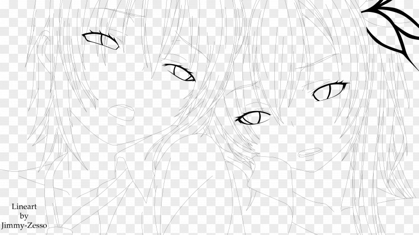 Eye Line Art Kushina Uzumaki Minato Namikaze Color PNG