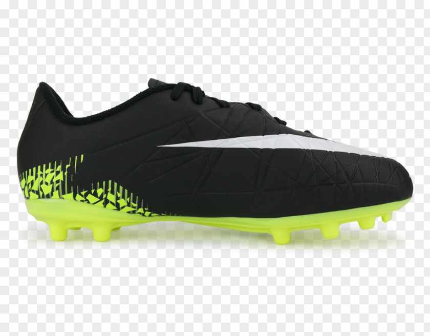 Nike Kids Hypervenom Phelon II FG Black White Volt Paramou Jr. Younger/Older Kids'Firm-Ground Football Boot (9.5-5.5) Shoe Cleat PNG