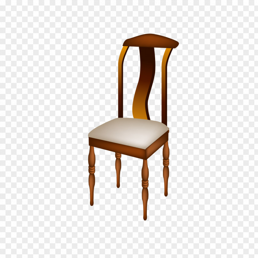 Retro Chair Table Furniture PNG