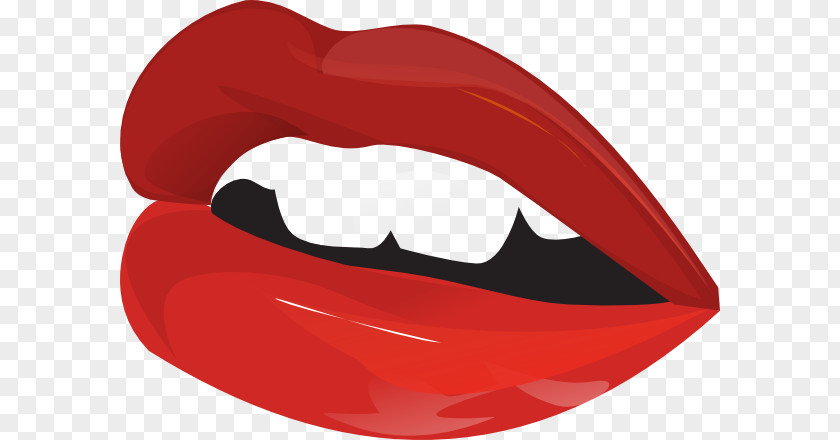 Smile Tooth Lips Cartoon PNG