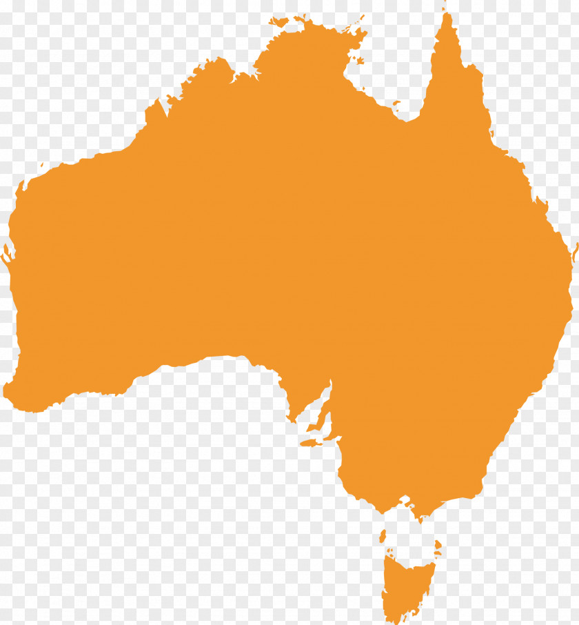 Yellow Map Of Australia And Creative PNG
