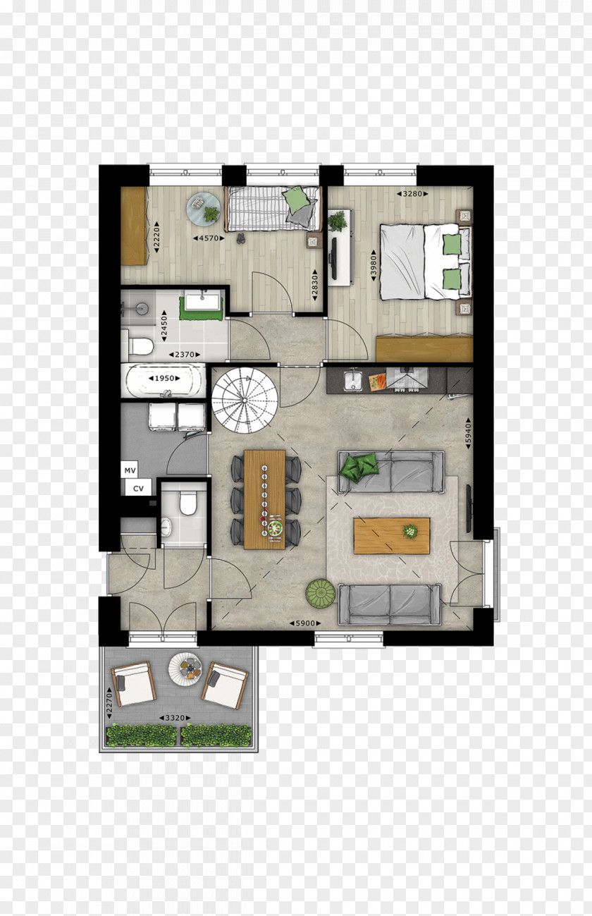 Apartment Floor Plan Monastery PNG